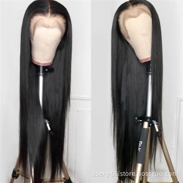 Mink Straight Brazilian Human Hair Lace Front Wig Remy HD lace Wigs Natural Human Hair Wigs For Black Women